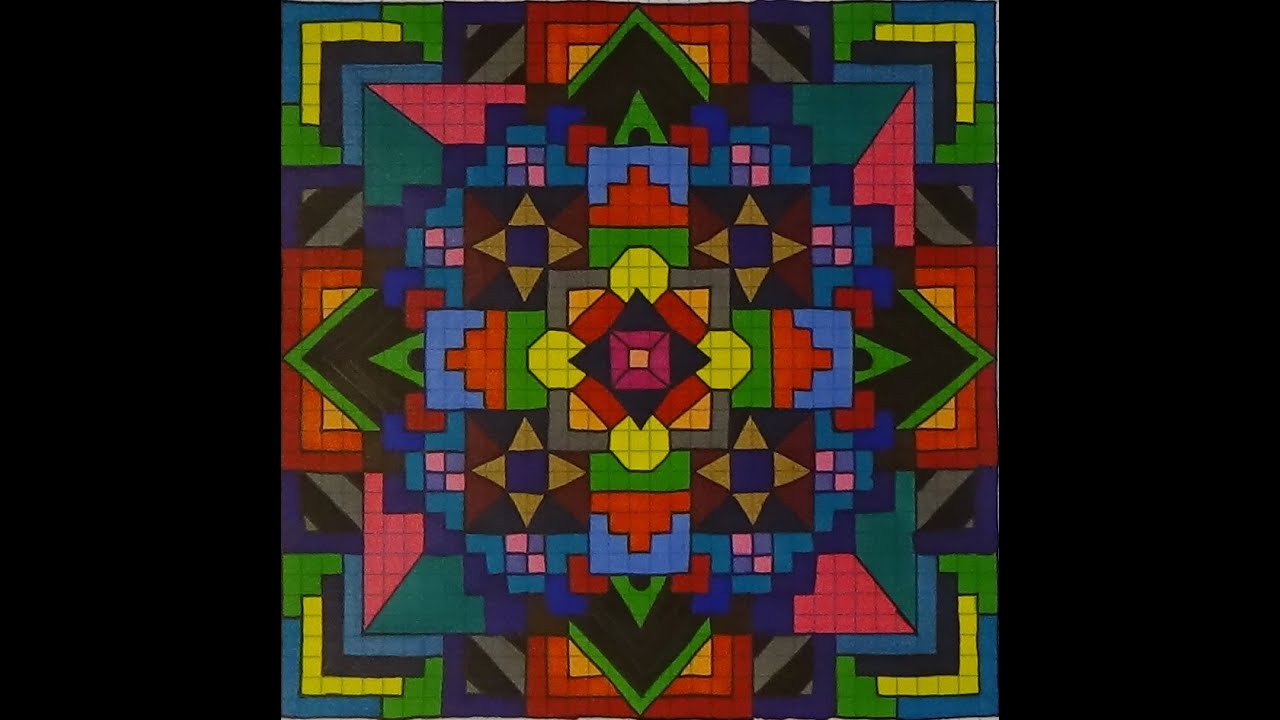 Mandala on Graph Paper