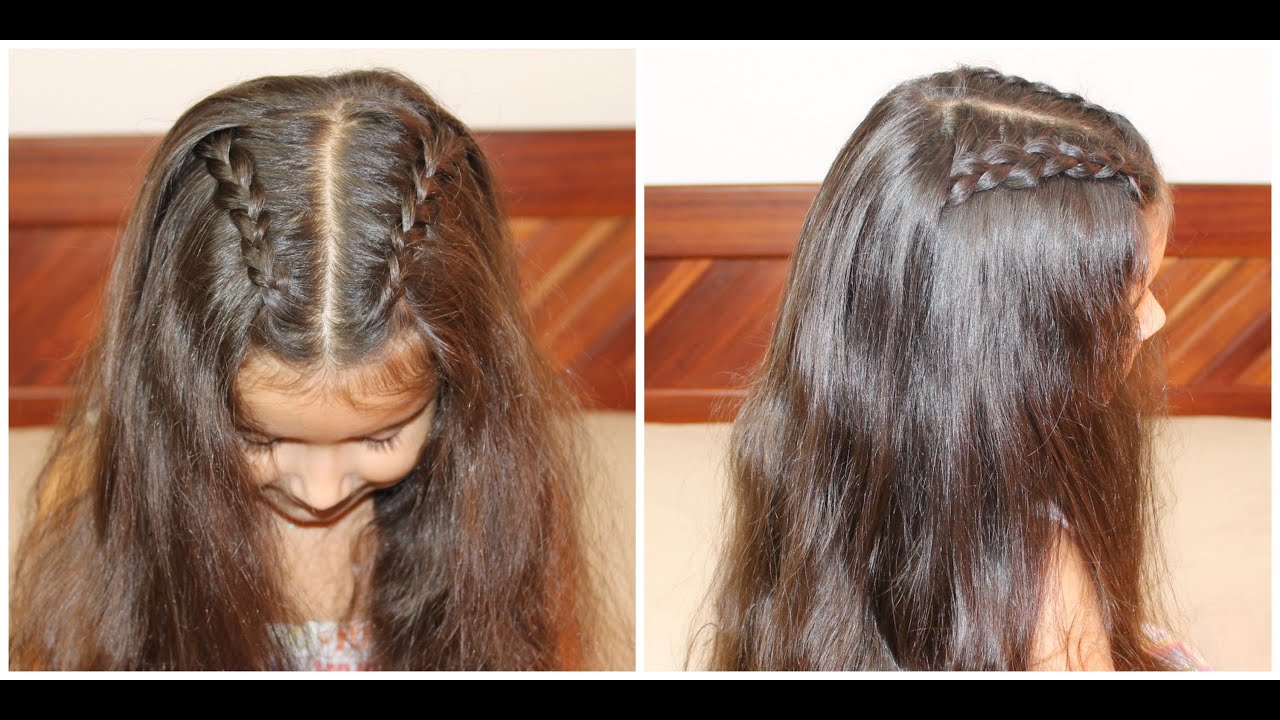 Trança escondida / penteado volta as aulas / penteados