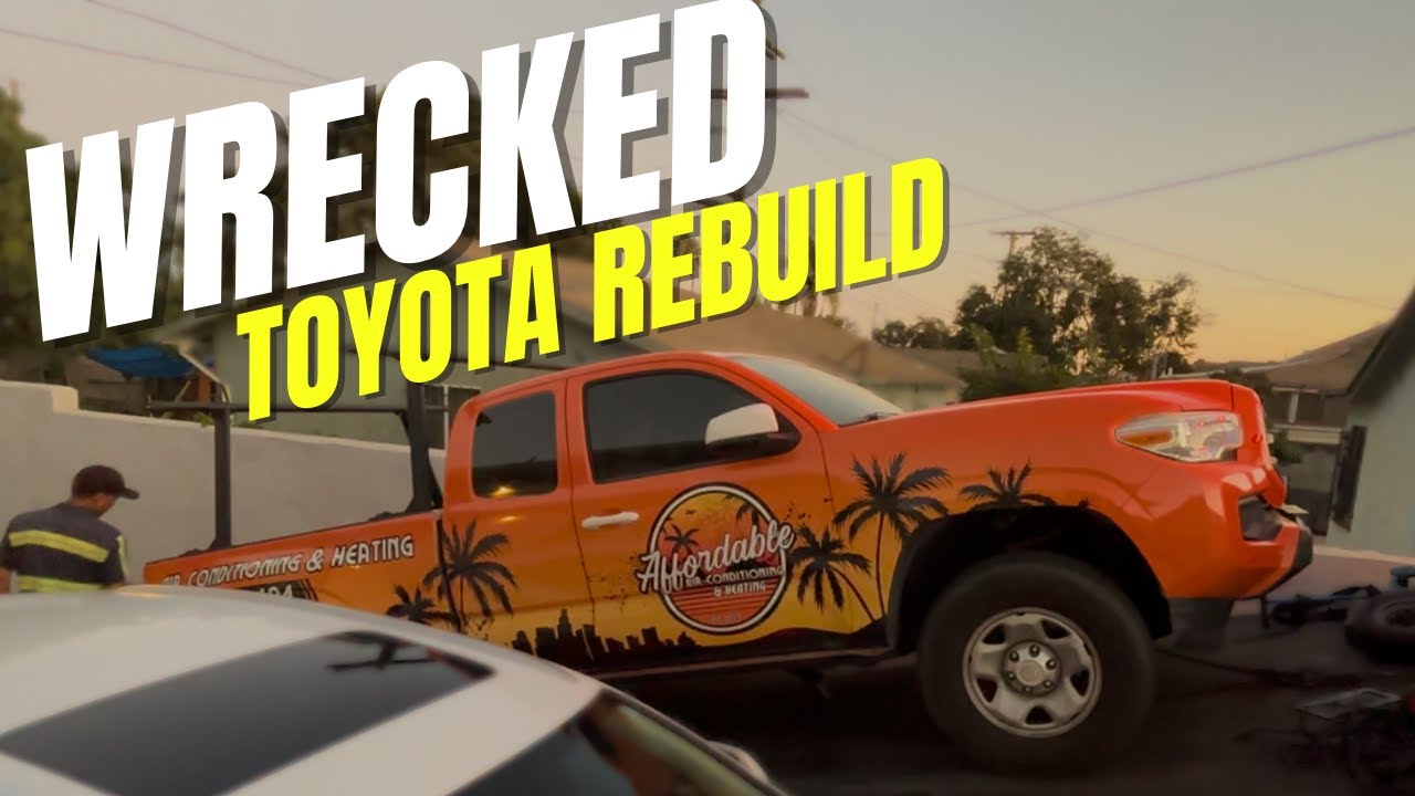 ВОССТАНОВЛЕНИЕ РАЗБИТОЙ TOYOTA TACOMA 2018 ГОДА В IAA.