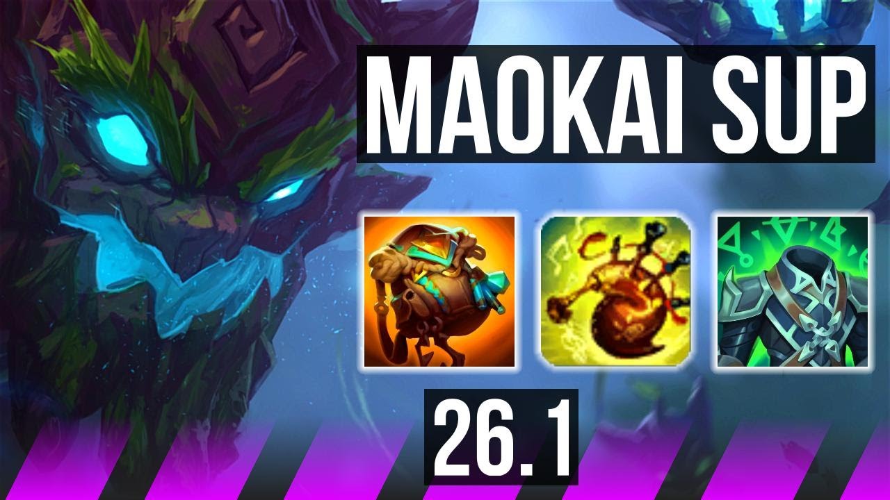 MAOKAI & Miss Fortune vs PYKE & Ezreal (SUP) | 28K damage | EUW Master | 26.1