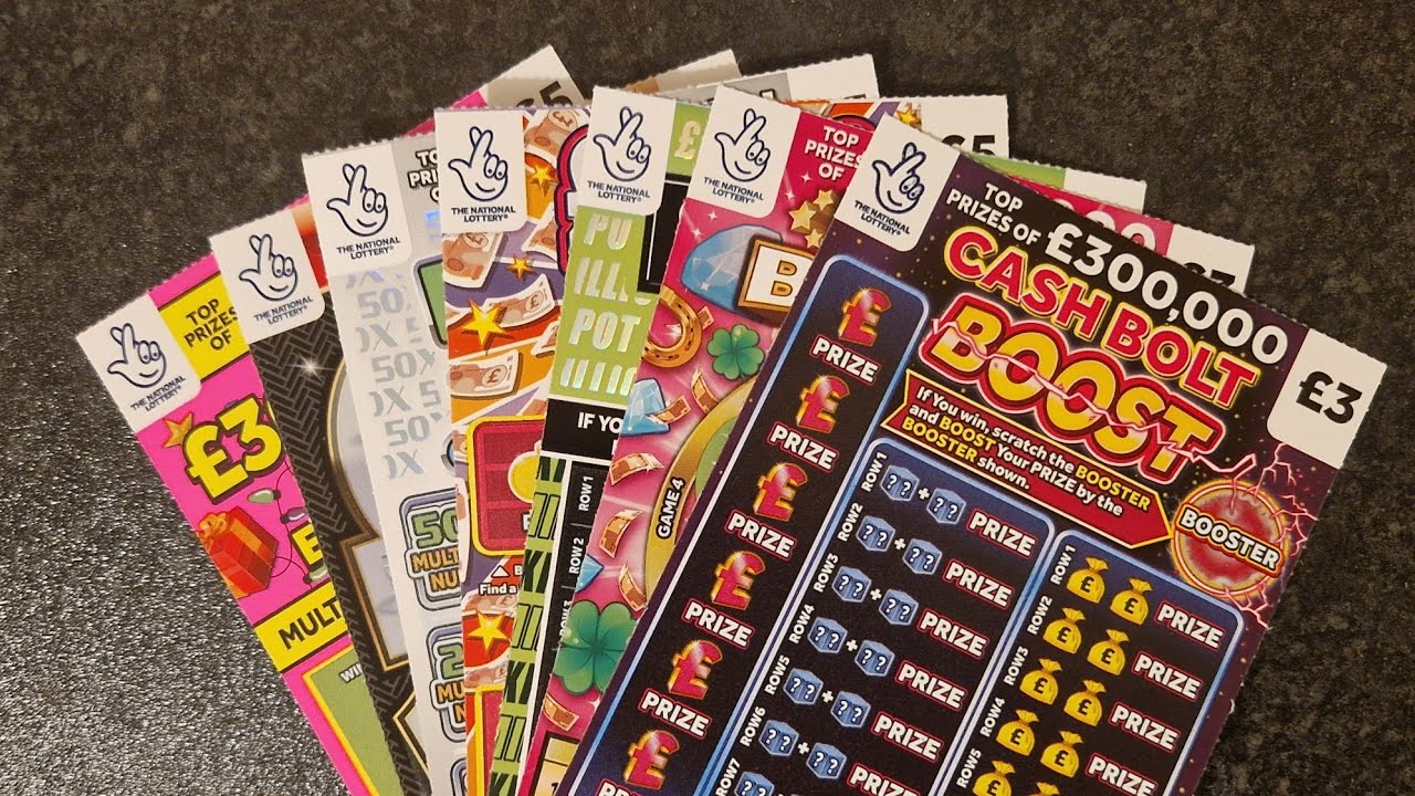 Микс скретч-карт Allwyn UK ​​National Lottery стоимостью 32 фунта стерлингов