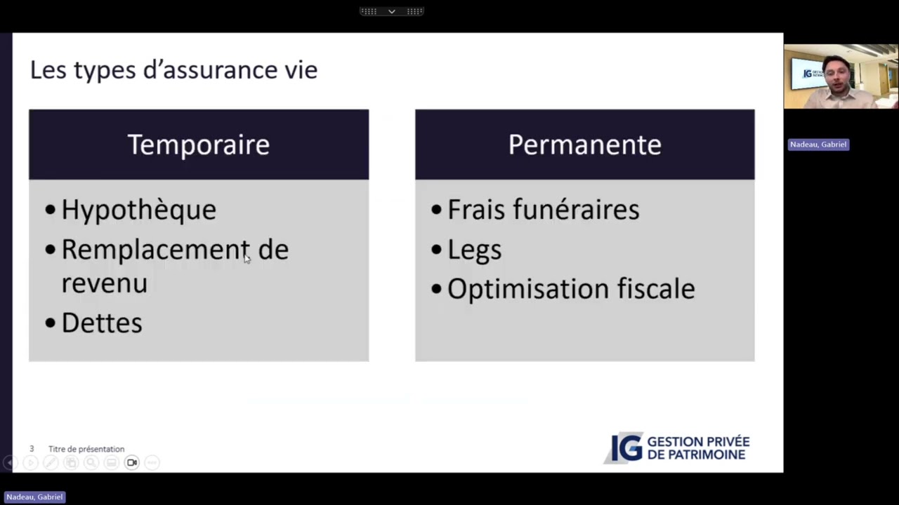 Les bases de l'assurance vie
