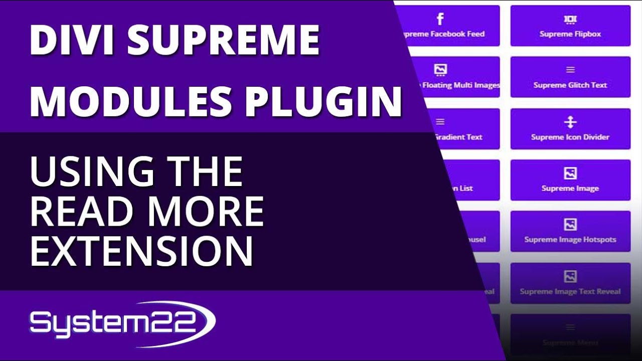 Divi Supreme Modules Using The Read More Extension 👍