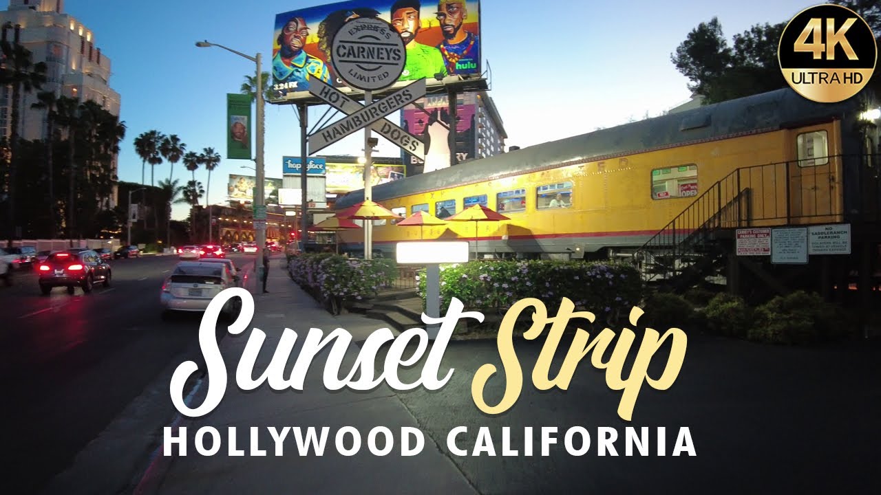Sunset Strip Tour at Night in 4k (Part 1)
