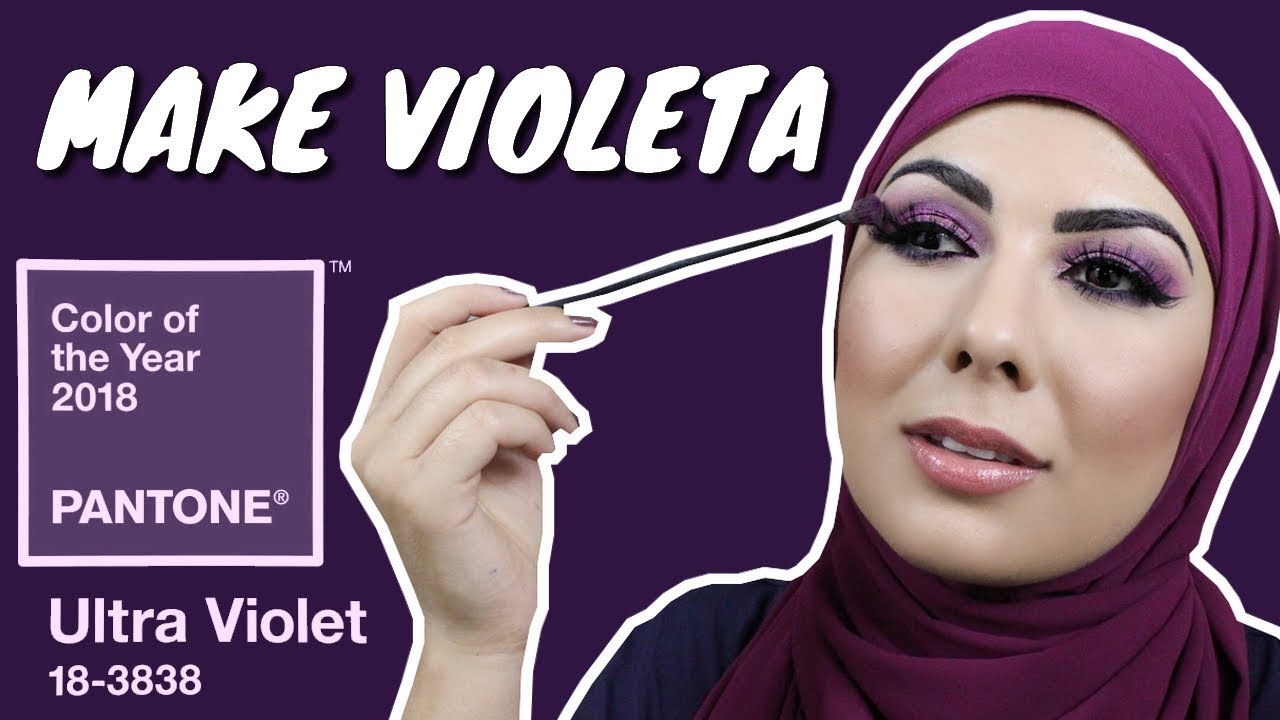 MAQUIAGEM VIOLETA! A cor do ano de 2018! ULTRA VIOLET!