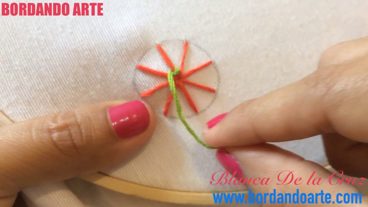 ¡Wow! 💯INCREIBLE🤩 Punto de telaraña bordar a mano STITCH COBWEB SPIDER WEB FACIL Y RAPIDO👌