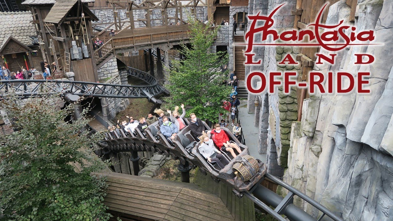 Phantasialand Off-Ride Footage, World-Class Theme Park in Germany | Non-Copyright