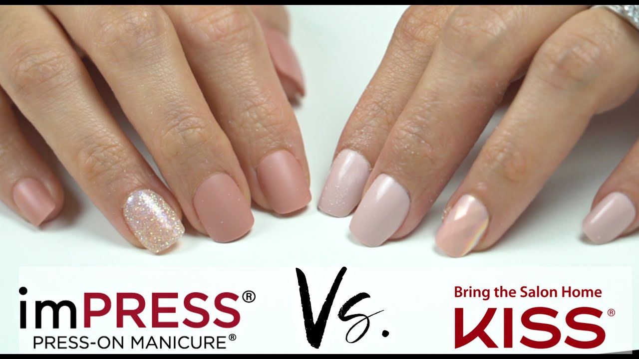 THE BEST PRESS ON NAIL | IMPRESS PRESS ON MANICURE VS. KISS NAIL Part 1