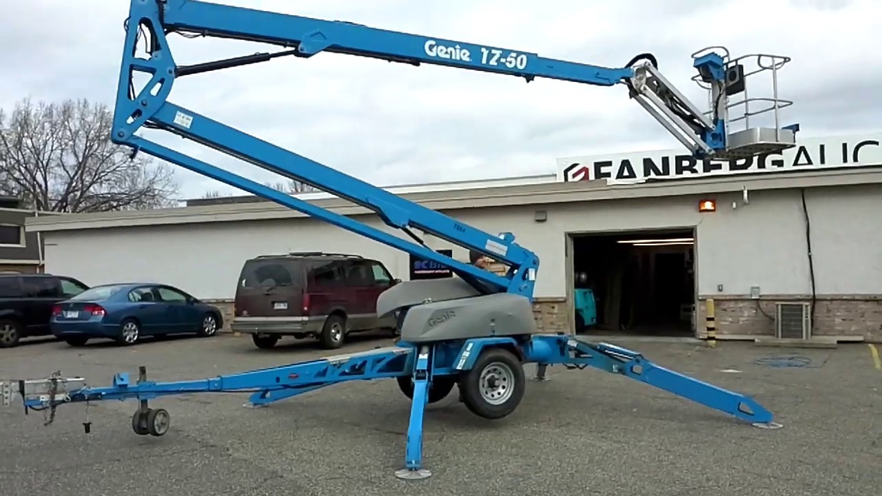 Genie TZ-50 Trailer Mounted Articulating Boom Lift