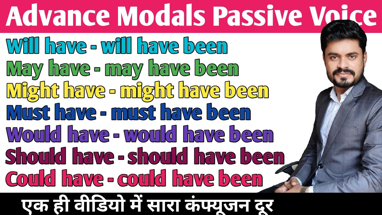 Advance Modals Passive Voice// Would have and Would have been// May have & may have been