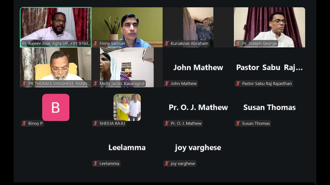 Malayalam Prayer Line (MPL) - 1087th Day of Prayer