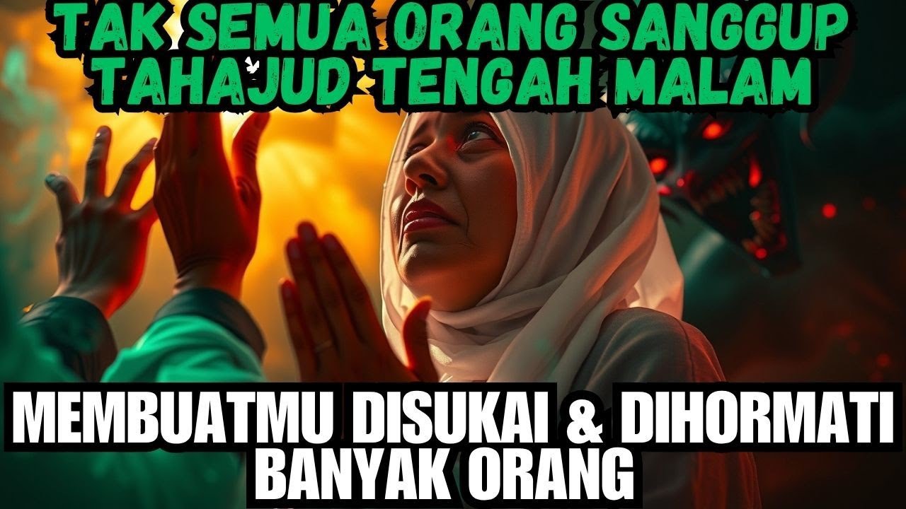 TAK SEMUA ORANG SANGGUP‼️ Tahajud Tengah Malam Membuatmu Disukai & Dihormati Banyak Orang.