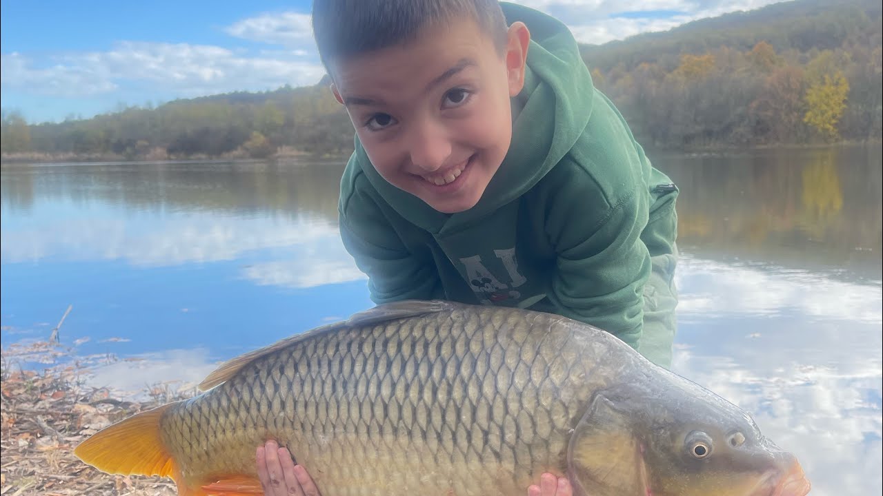 Баща и син на риболов - фидер емоции и Yantra Mix в действие