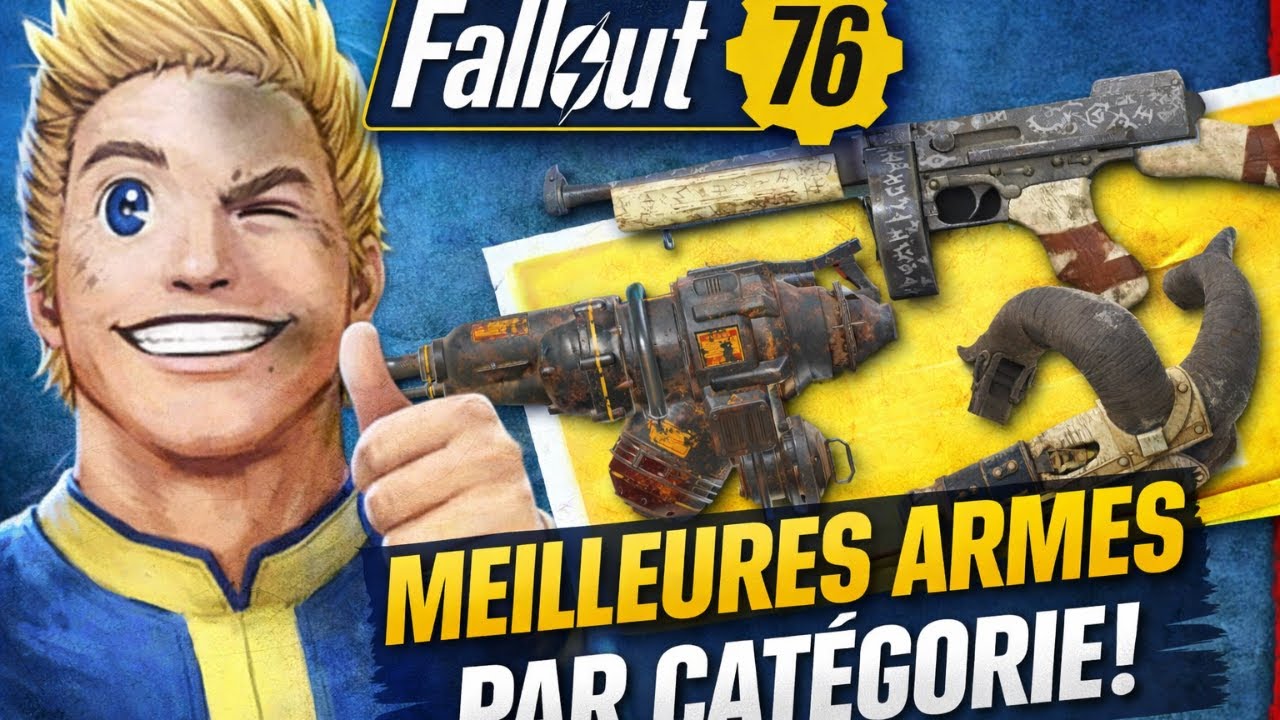 Fallout 76 [GUIDE] - LES MEILLEURES ARMES DE CHAQUE CATÉGORIE !