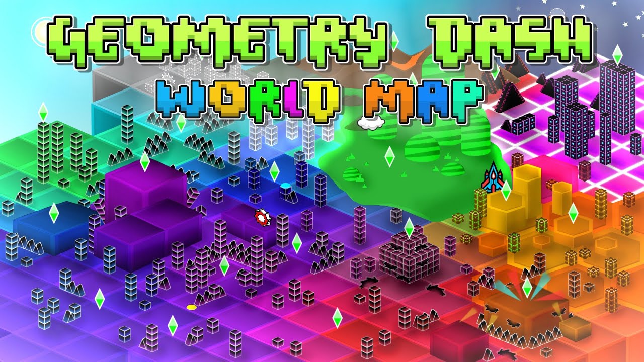 I Made a WORLD MAP For Geometry Dash!