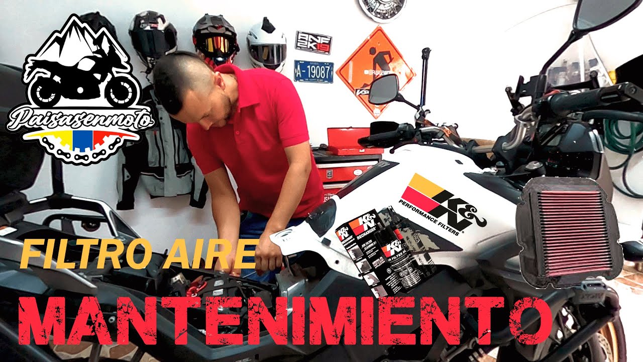 Filtro K&N mantenimiento en  Suzuki vstrom 650 xt