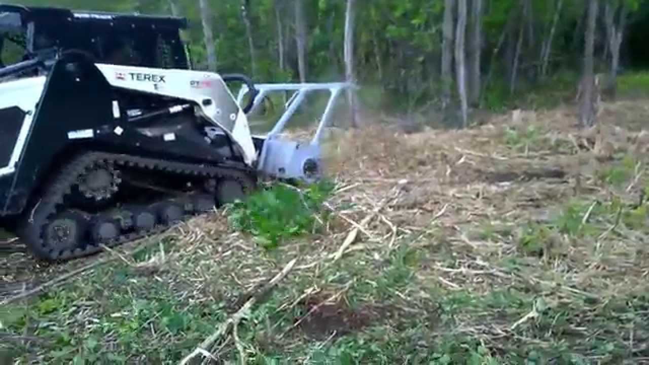 Broyage forestier nico arbre 6 pouce  Terex PT 110