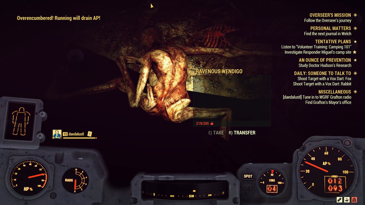 Fallout 76 Wendigo cave