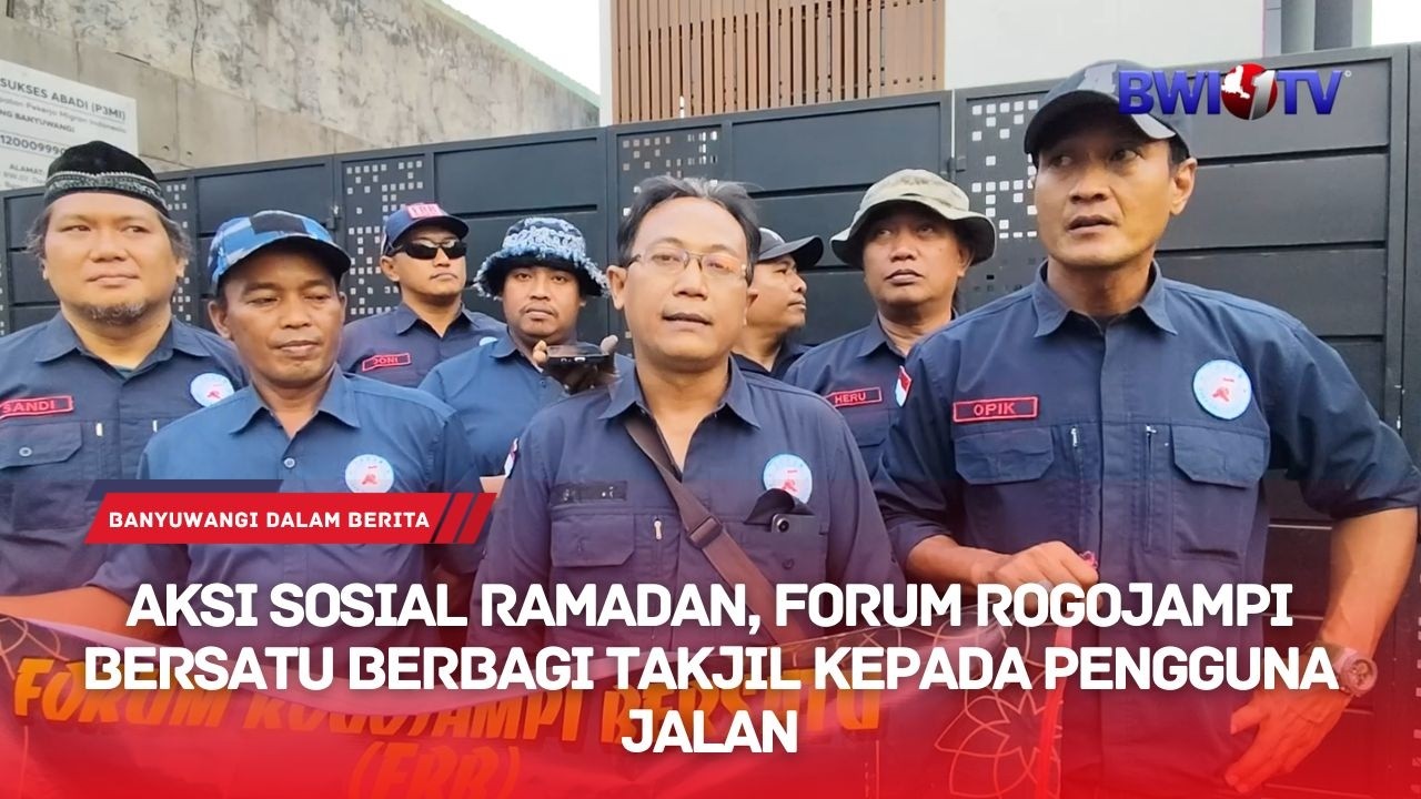 AKSI SOSIAL RAMADAN, FORUM ROGOJAMPI BERSATU BERBAGI TAKJIL KEPADA PENGGUNA JALAN