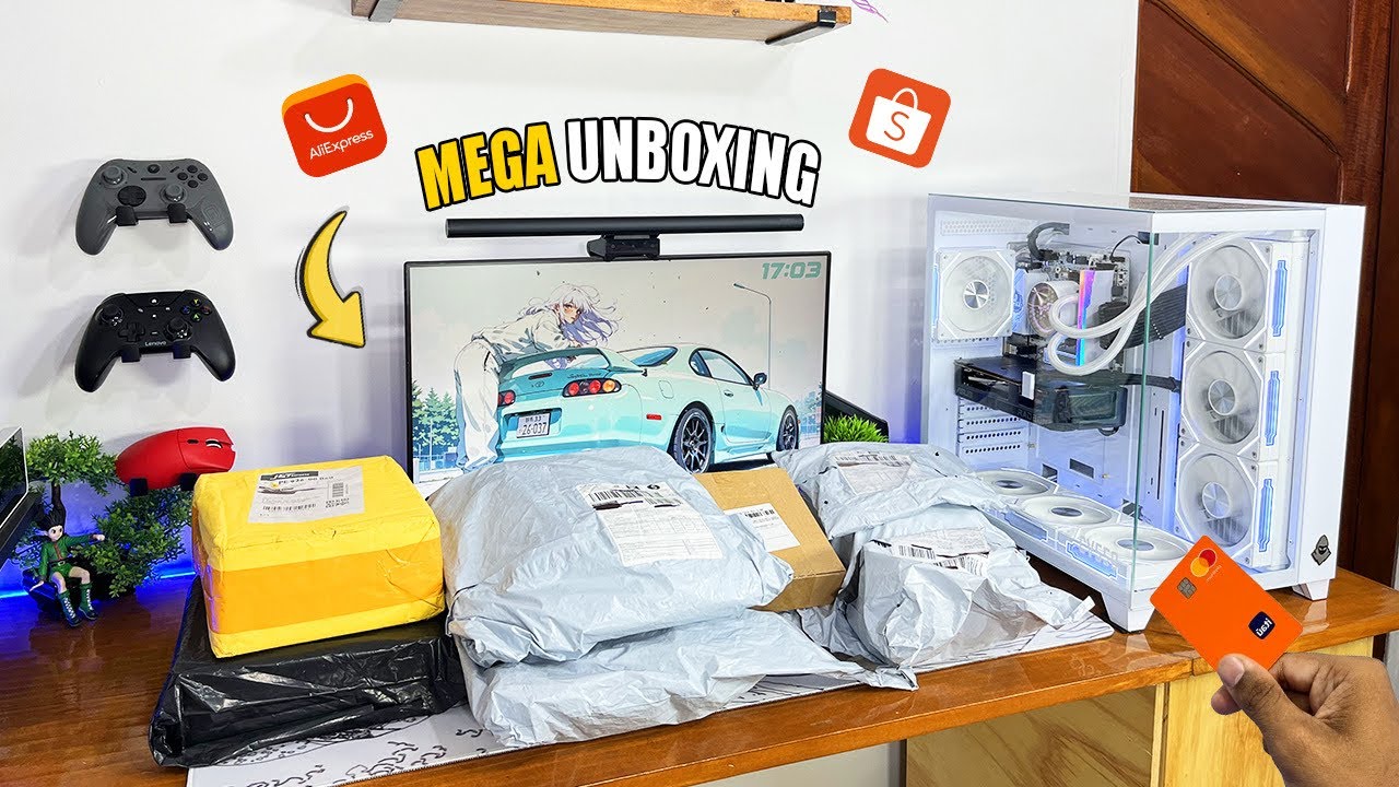 MEGA UNBOXING de PRODUTOS em PROMOÇÃO para TUNAR meu SETUP (AliExpress)