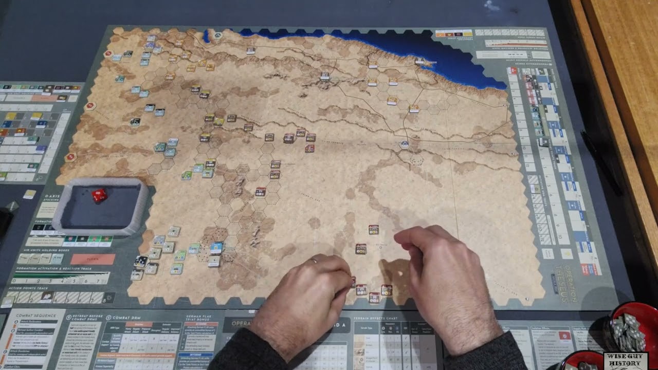 Opening moves for Operation Theseus [Scenario 3, The Gazala Battles] [VUCA, 2022]