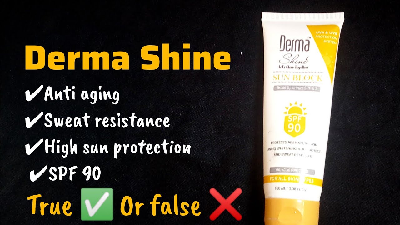Derma Shine sunblock | Anti aging derma shine sunblock | derma sunblock complete review