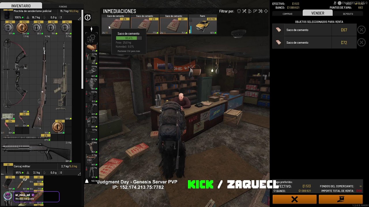 Zombis, Disparos, Looteo, esto es Scum Chile/Español