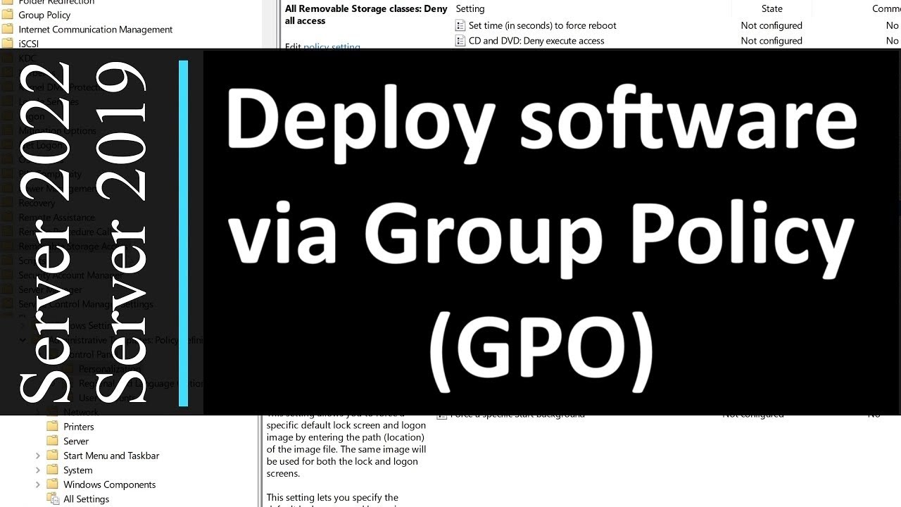 How to deploy software via Group Policy (GPO) - Windows Server 2022