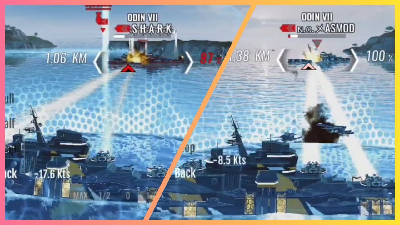 Ꮇคɇsŧɍø VS SHARK & ASMODEUS - Gameplay Pacific Warships
