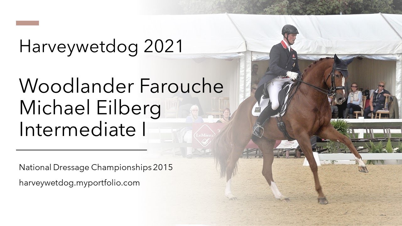 Michael Eilberg and Woodlander Farouche Inter 1: British Dressage Nationals 2015