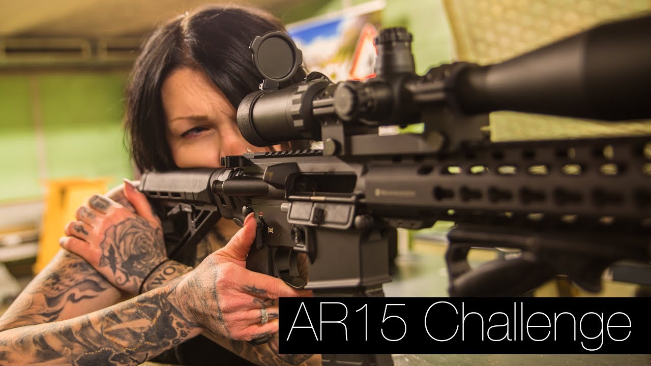 AR15 Challenge mit Stephan und einer Frau    Meli