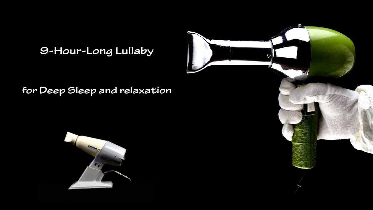 9-Hour-Long Lullaby for Relaxation | Visual ASMR | Vintage Hair Dryer Sounds 191 and 11 (Static)