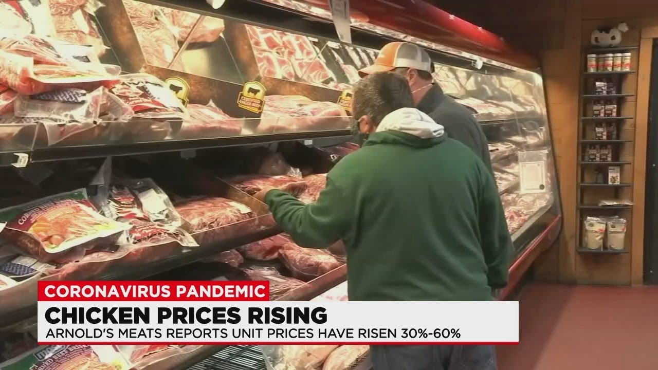 Chicken prices rising over 50 percent due to the pandemic