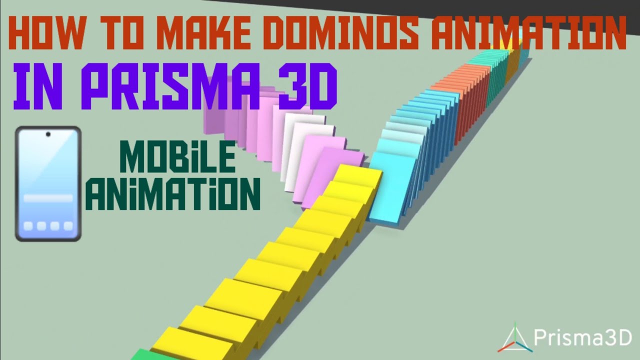How to Make Dominos Animation in Prisma 3D | New Prisma 3D Update Tutorial (Step-by-Step)