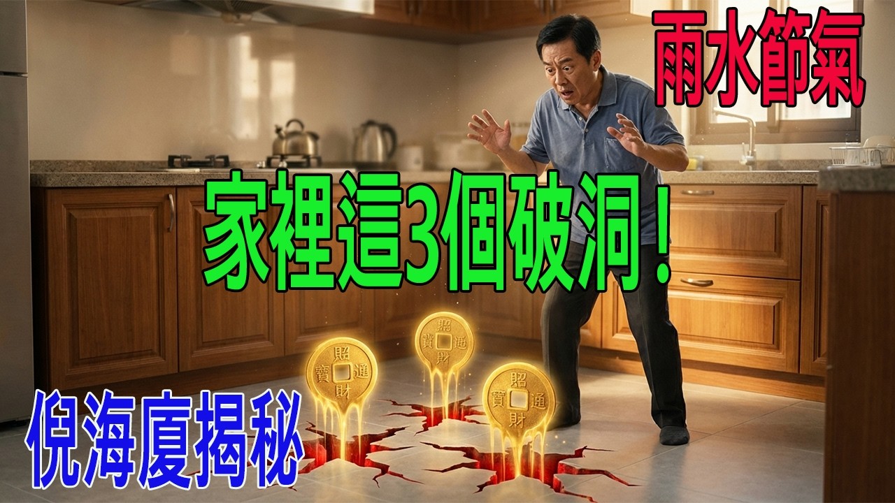 雨水節氣漏財警報！倪海廈揭秘 | 家裡這3個破洞正在24小時偷走你的錢，99%的人不知道！