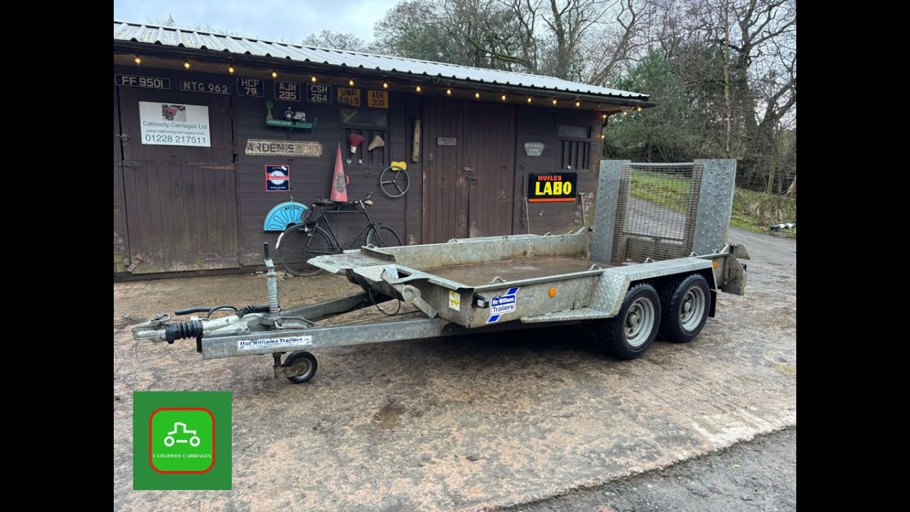 IFOR WILLIAMS GH1054BT PLANT TRAILER 3500kg SOLD BY www.catlowdycarriages.com