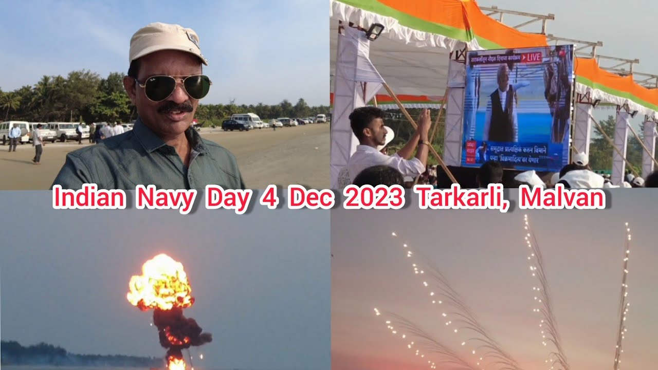 Indian Navy Day 4 December 2023 Tarkarli Malvan. Sindhudurg #indiannavyday2023
