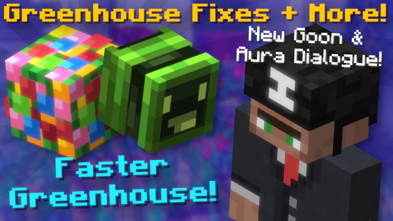 Greenhouse Buffed + Fixed! New Aura & Goon Dialogue! (Hypixel Skyblock News)