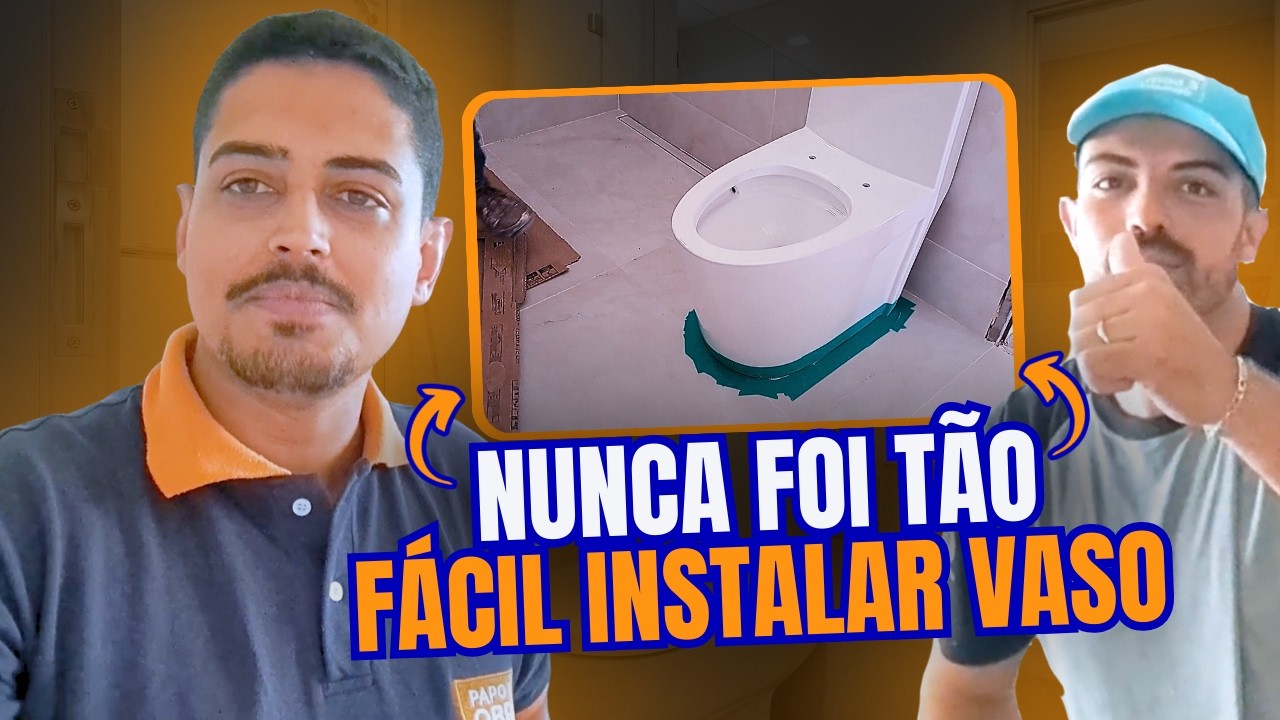 VASO SANITÁRIO sem parafuso. Aprenda a instalar o vaso MONOBLOCO