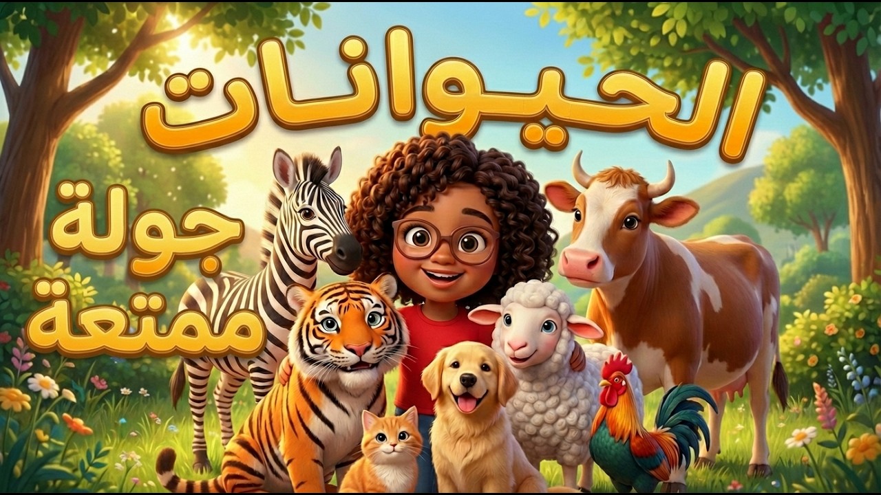 جولة ممتعة للتعريف بالحيوانات للأطفال