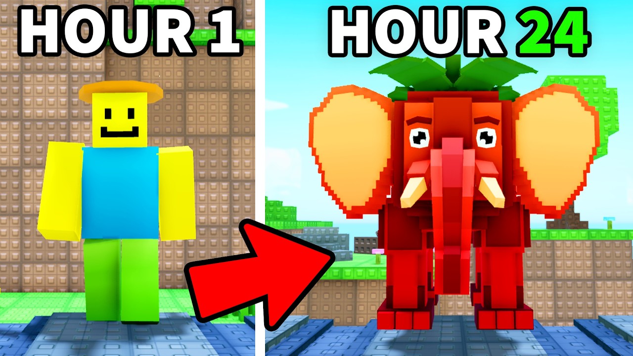 I Spent 24 Hours in Survive Lava for Brainrots!