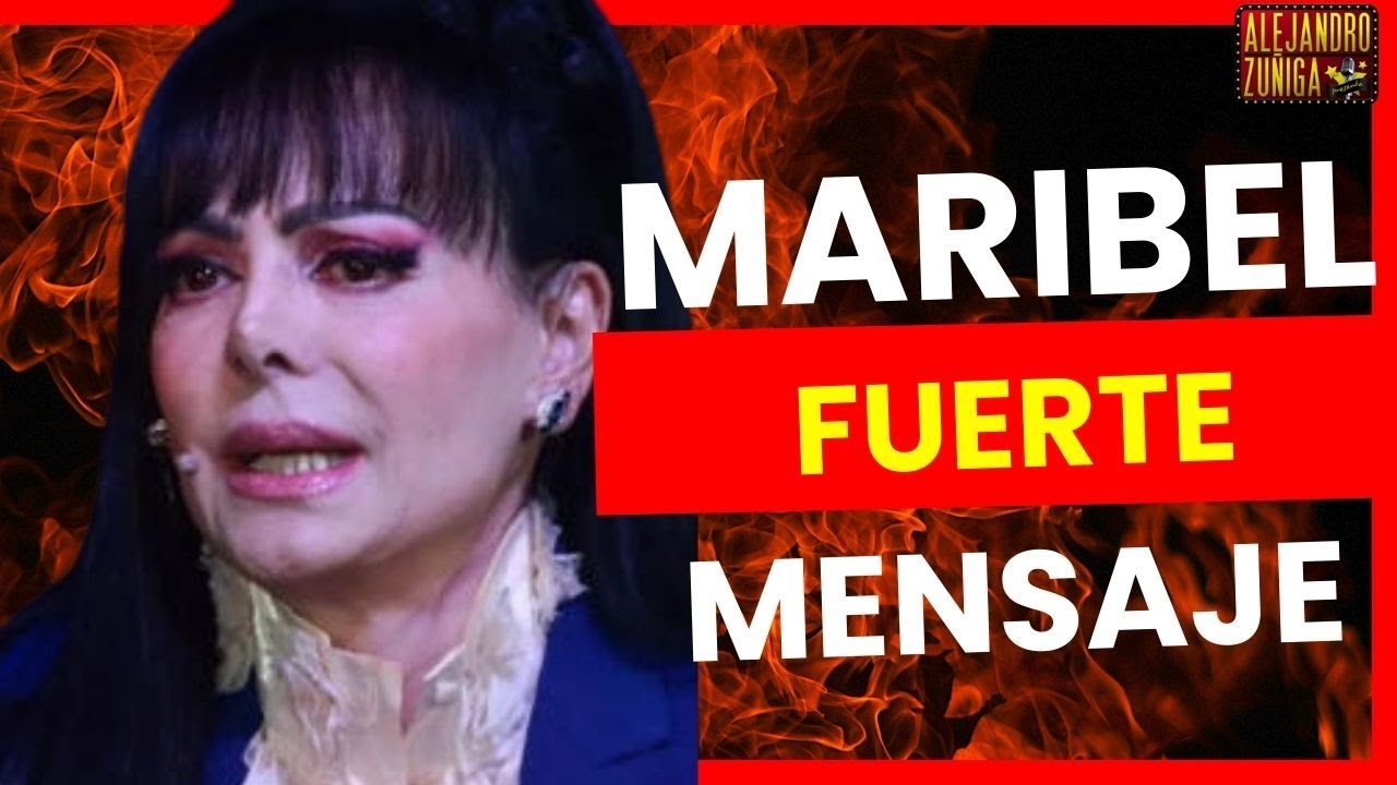 MARIBEL GUARDIA ENVIA MENSAJE CONTUNDENTE
