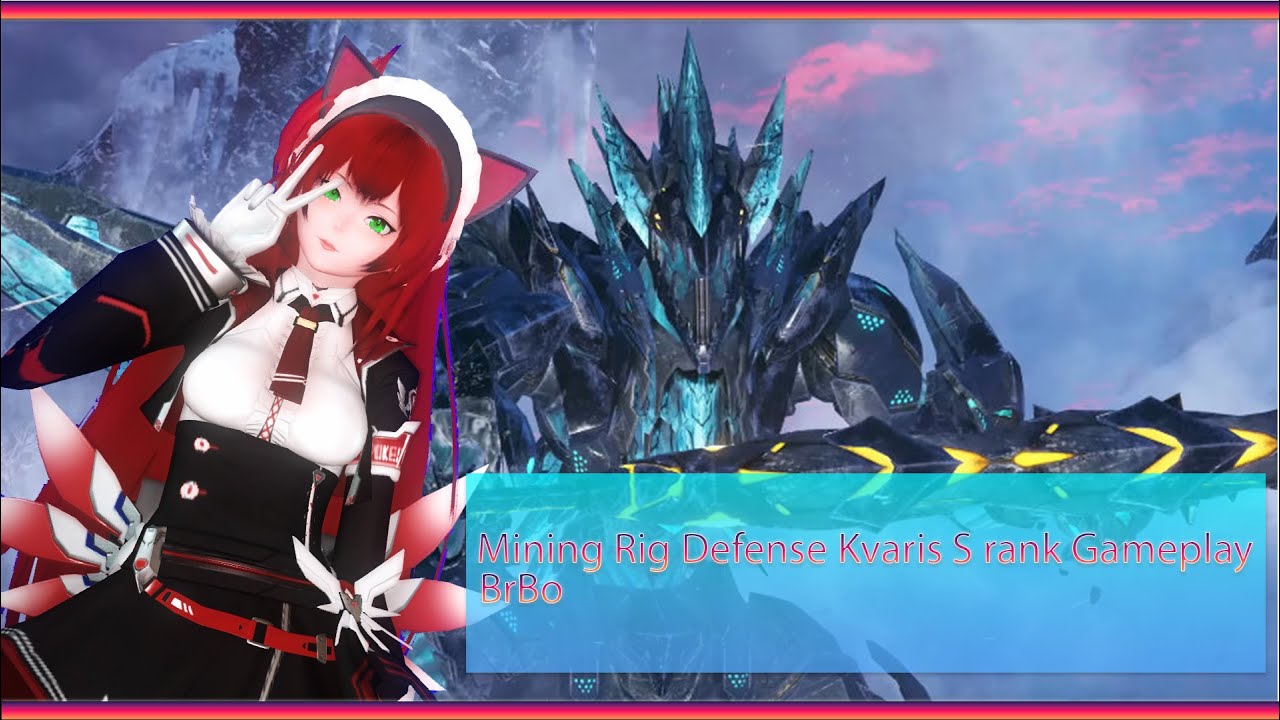PSO2 NGS: Mining Rig Defense Kvaris S rank Gameplay (BrBo)