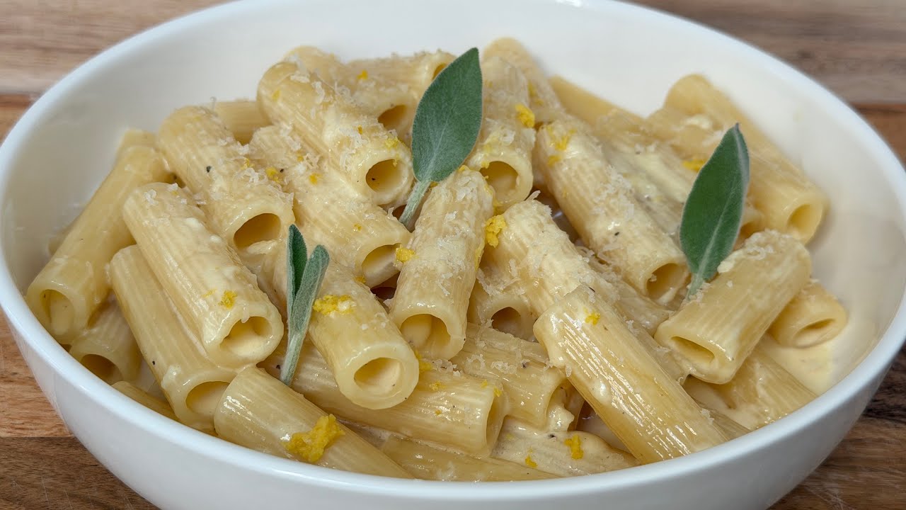 Creamy Lemon & Sage Rigatoni 🍋🌿 Bright, Cozy & So Good