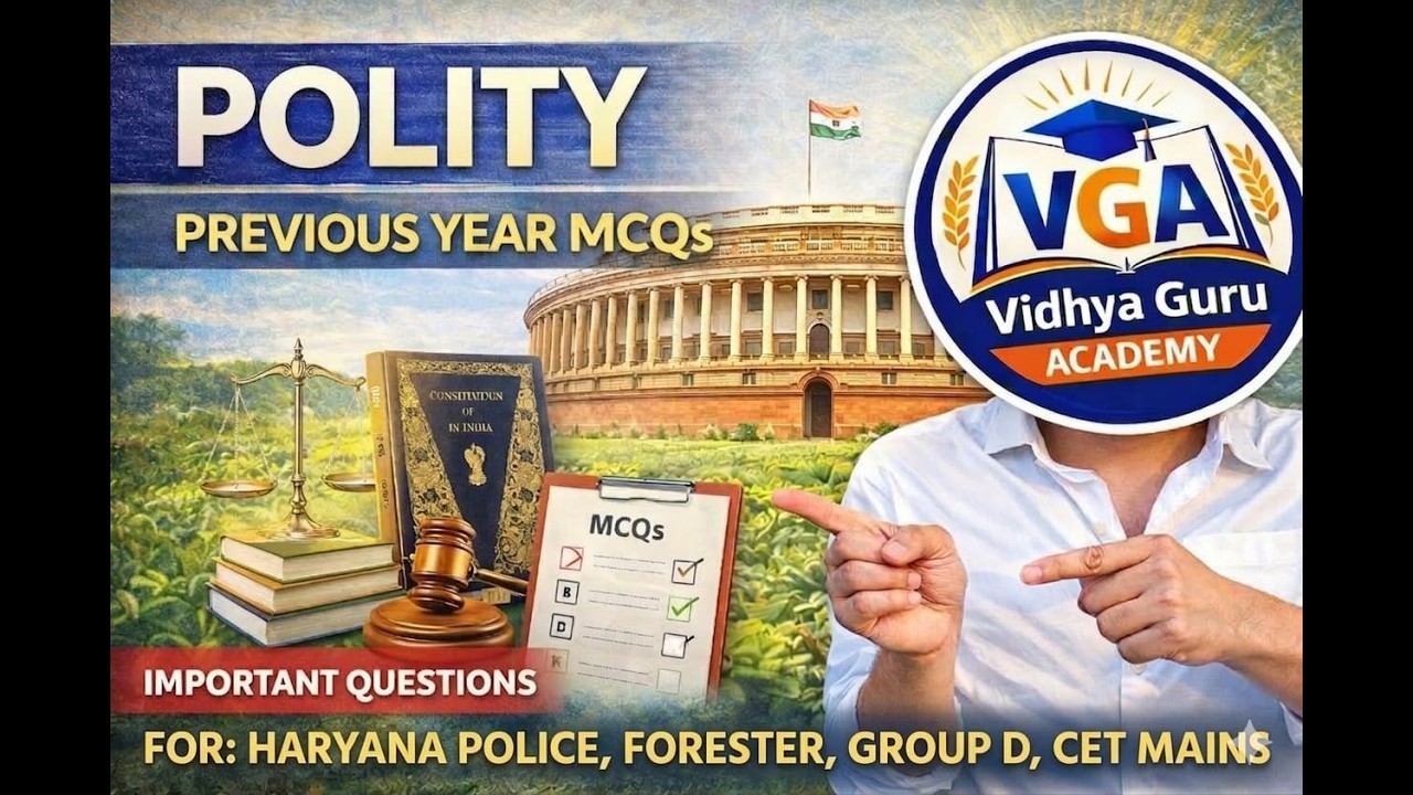 Haryana GK & Polity PYQs | HSSC CET, Group C & D, HPSC Special | Selection Series#haryanapolice
