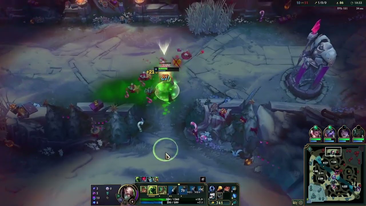 Singed vs Fiora (SOLOCARRY FR FR)