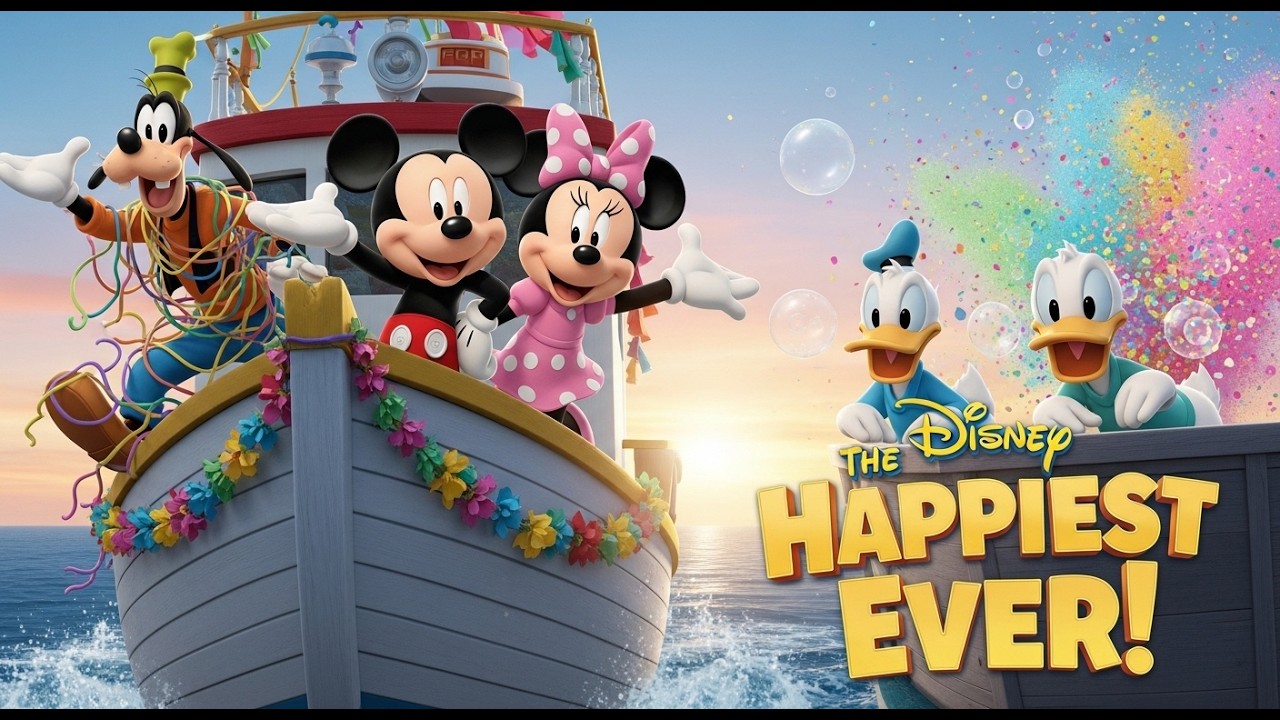 🎉 Mickey Mouse and Minnie Mouse Boat Party Adventure  with Goofy, Donald Duck & Pluto 🚤