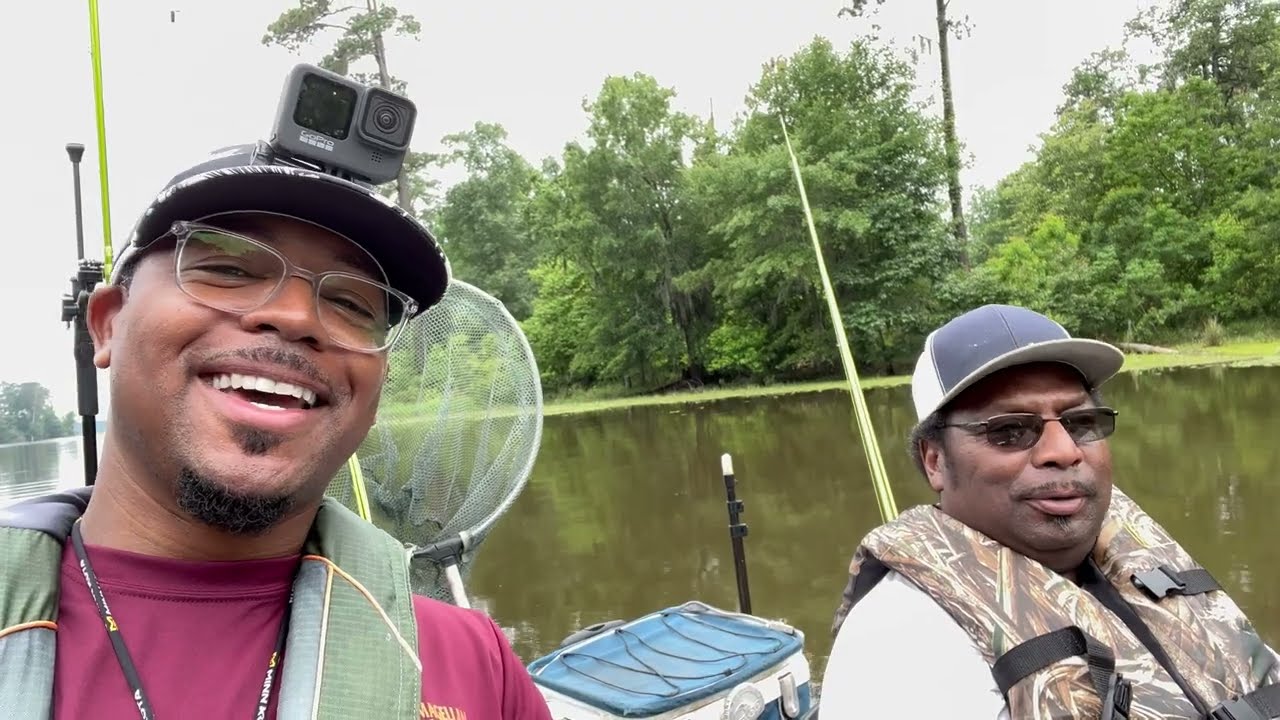 Pops 1st Time On A Kayak | Fishing for Bluegill & Crappie on Lake Conroe