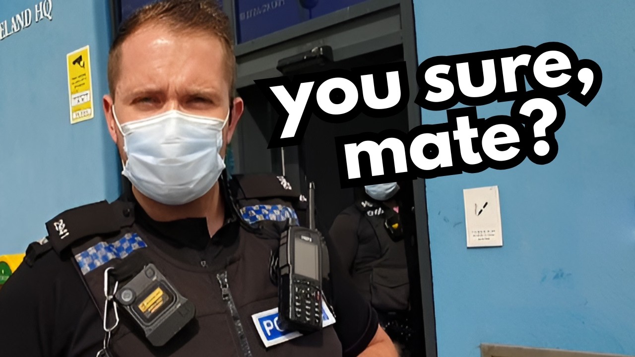 UK Police Sergeant SNAPS After Auditor Challenges His Authority at Station