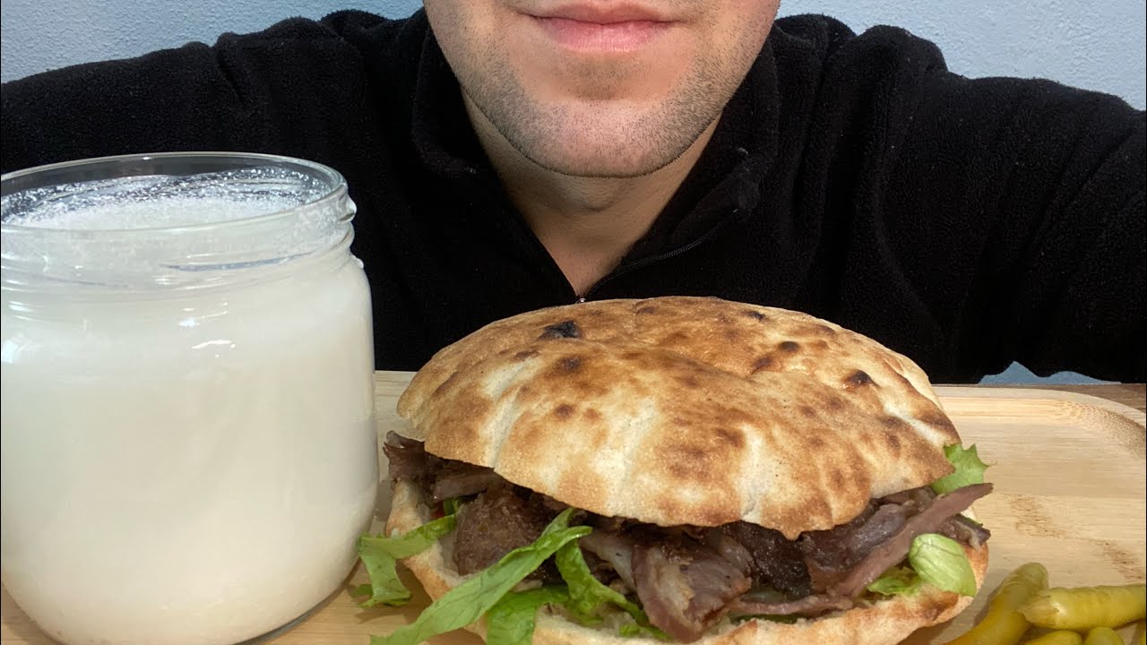 ASMR MUKBANG/ TOMBİK EKMEK ET D&Ouml;NER🌮ET D&Ouml;NER🍔ET D&Ouml;NER ASMR🍕
